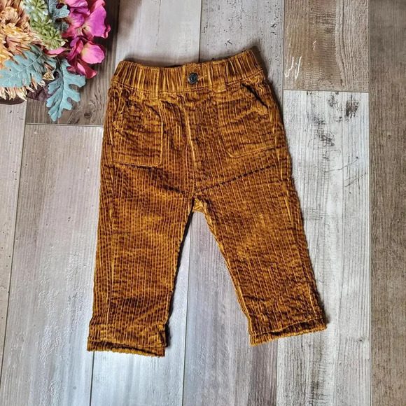 Baby Cat & Jack Cinnamon Brown Tan Corduroy Dressy Pants Size 6-9M NWOT - Picture 1 of 12